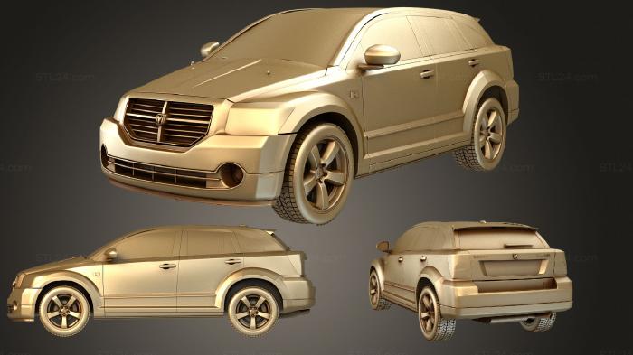 Автомобили и транспорт (Dodge Caliber 2010, CARS_1279) 3D модель для ЧПУ станка